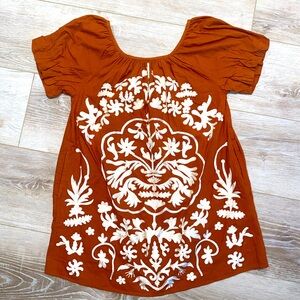 NWT Free People Deep Ochre Combo Mini Dress XS